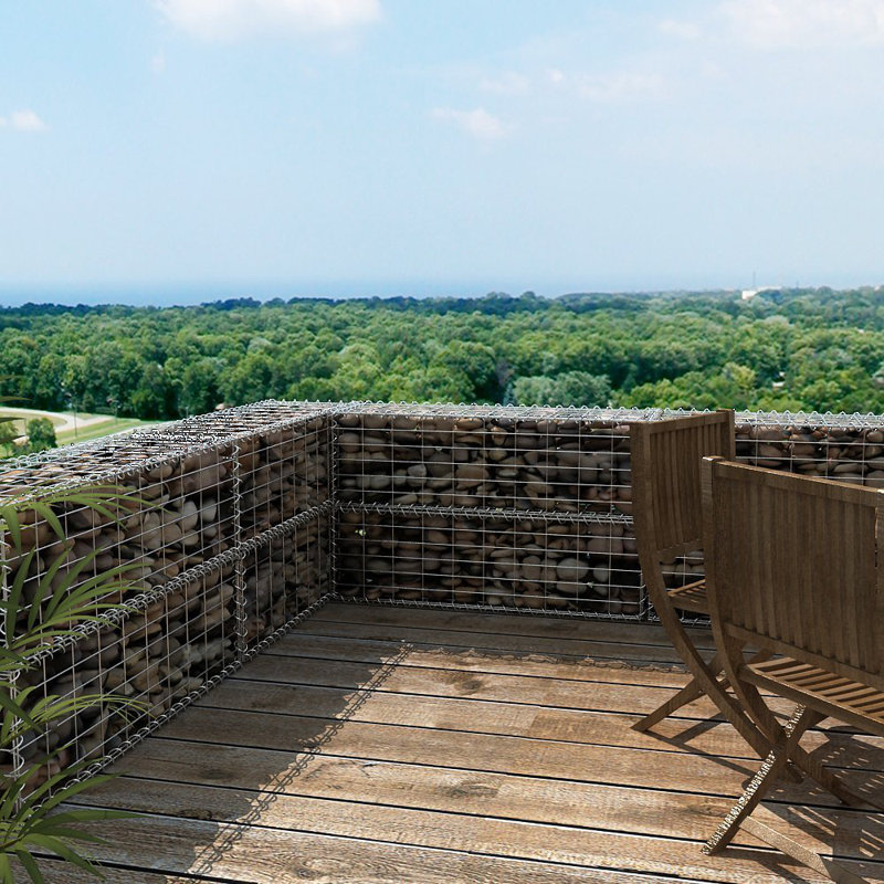 Garten Living Dametta 100 cm x 30 cm Gartenzaun aus Stahl | Wayfair.de